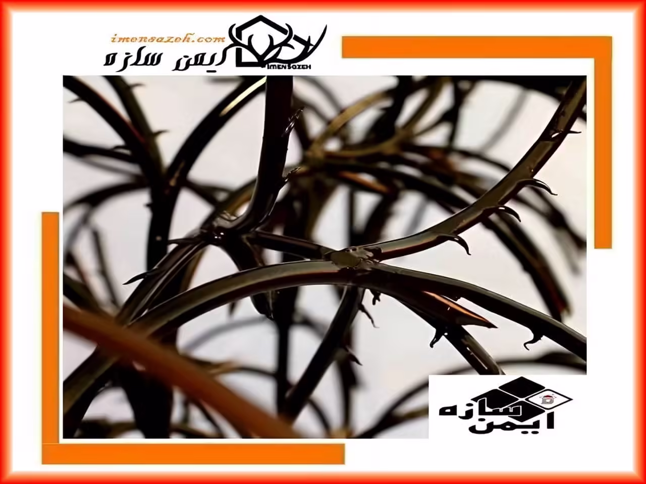 حفاظ با میلگرد خار دار حفاظ با میلگرد خار دار