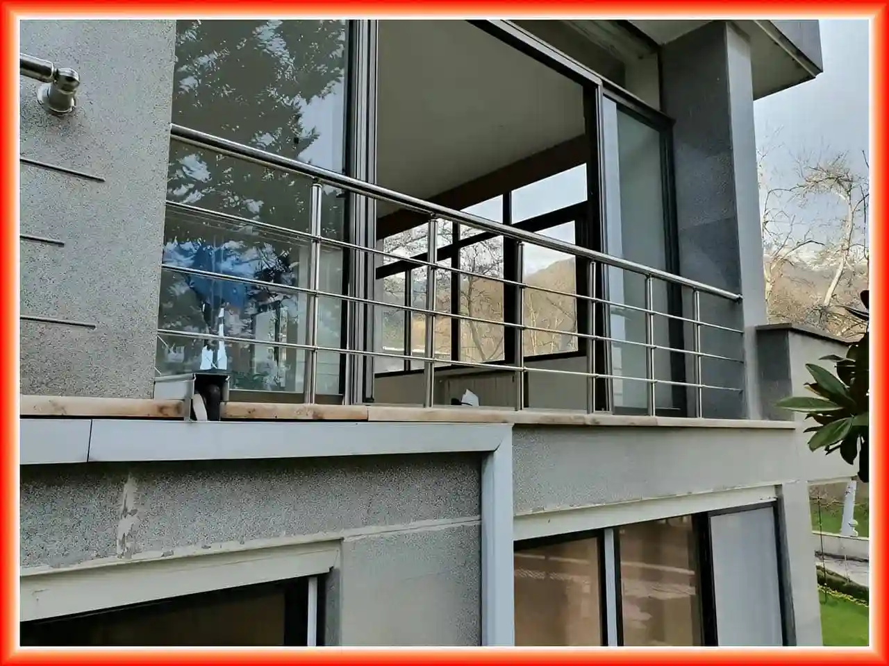 عکس نرده استيل بالکن عکس نرده استيل بالکن