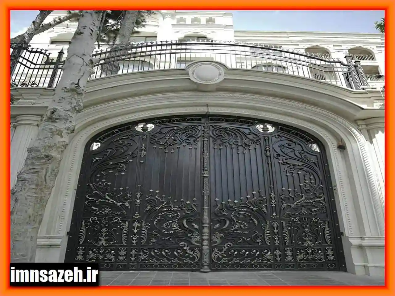 درب ویلایی فرفورژه شیک و زیبا درب ویلایی فرفورژه شیک و زیبا