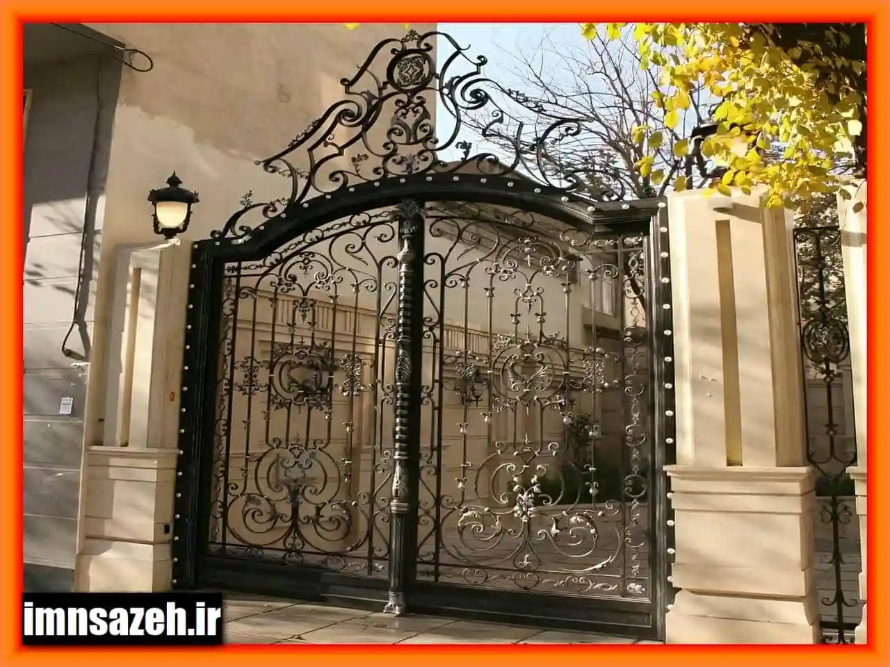 درب حیاط آهنی جدید درب حیاط آهنی جدید