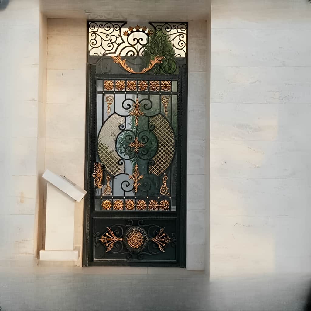 درب ارکیده با طرح گلدار