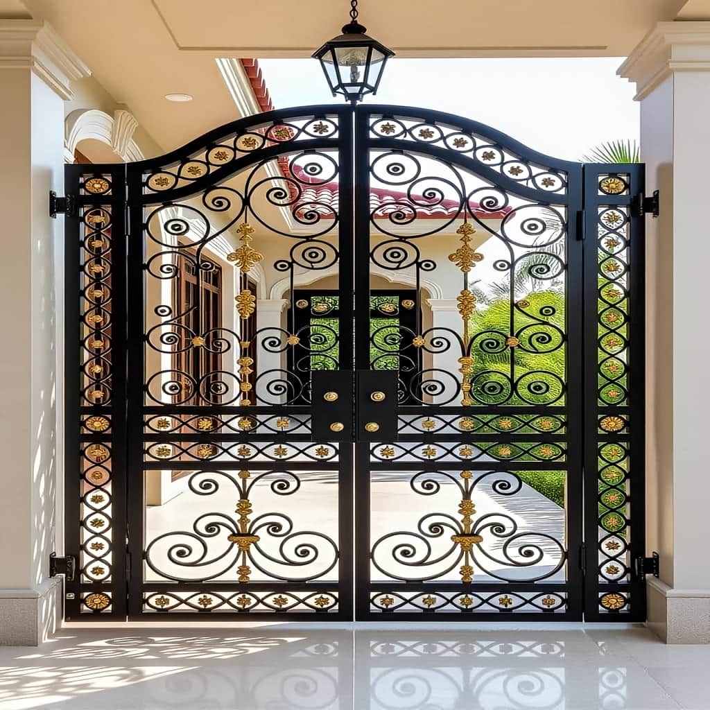 قیمت درب حیاط فرفورژه فلزی بازبینی جوش در سنندج
