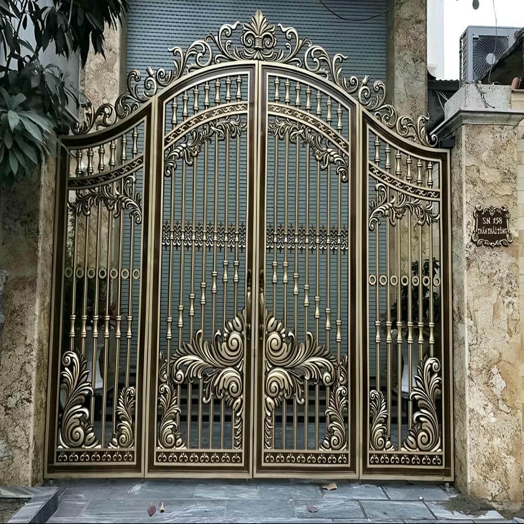 درب حیاط فرفورژه فلزی در بجنورد
