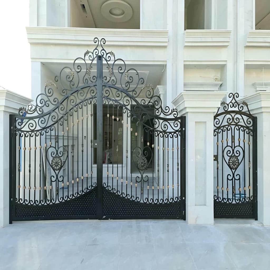 خرید درب حیاط فرفورژه فلزی پروفیل مستحکم در سمنان