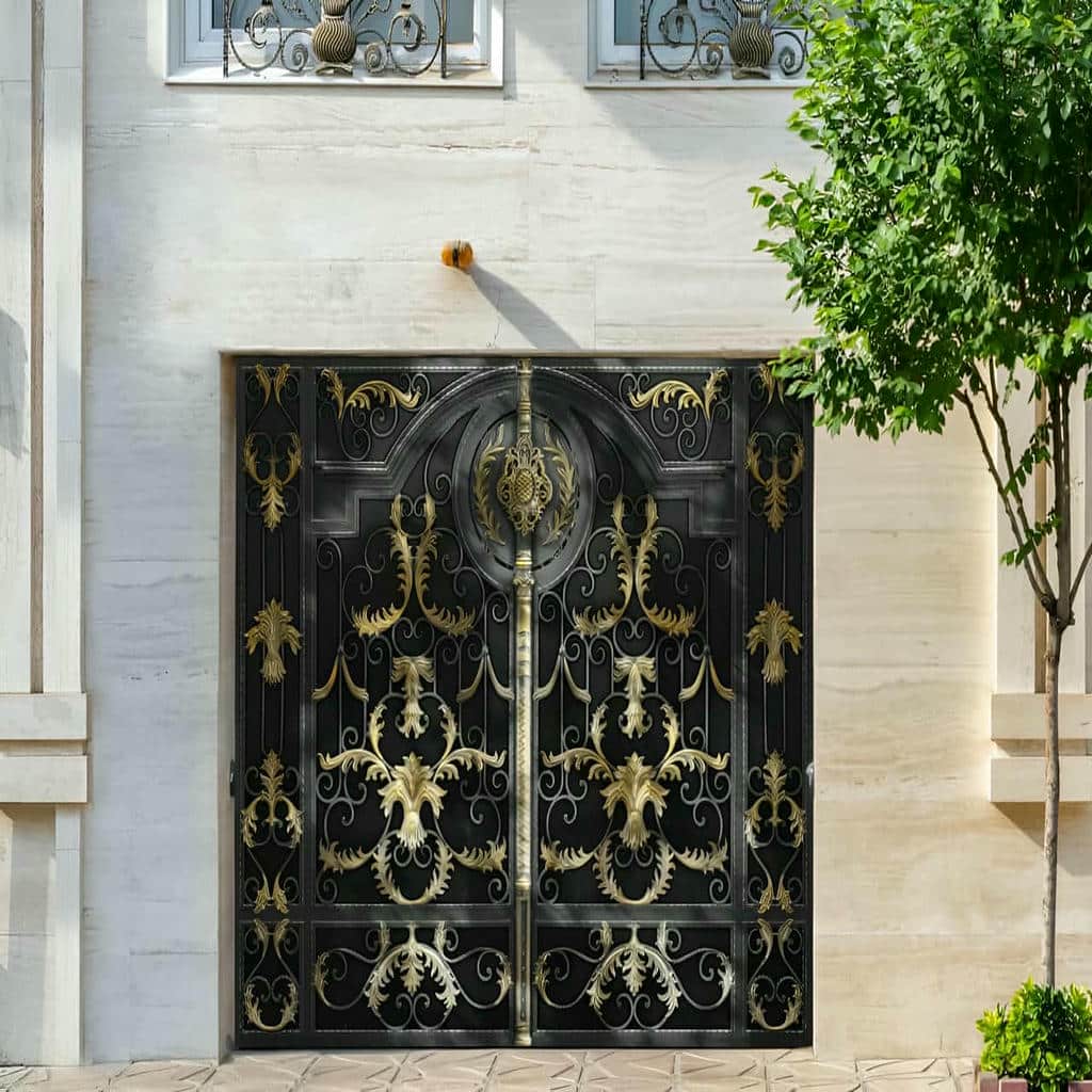 قیمت درب حیاط فرفورژه فلزی تراز دقیق در پرند