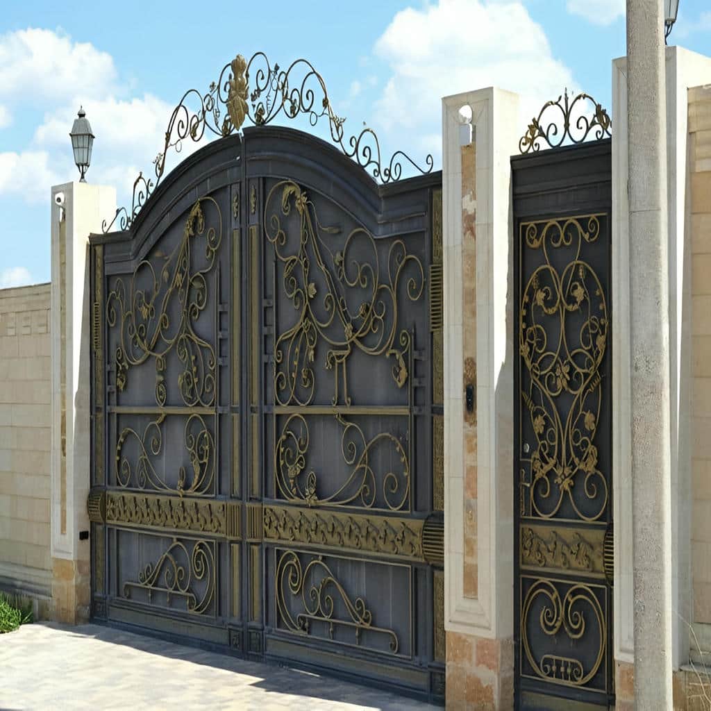 قیمت درب حیاط فرفورژه فلزی مدرن کاربردی در ایرانشهر