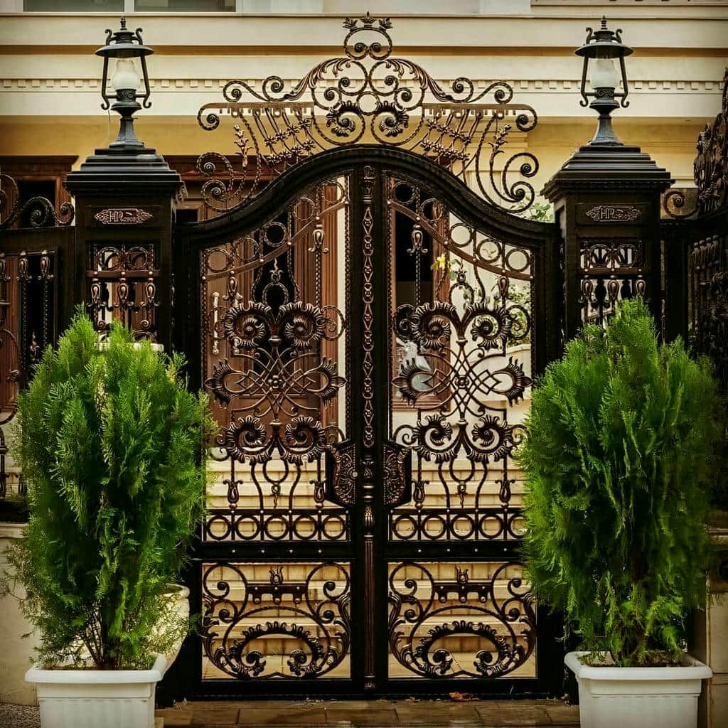 خرید درب حیاط فرفورژه فلزی بازبینی پوشش در سقز