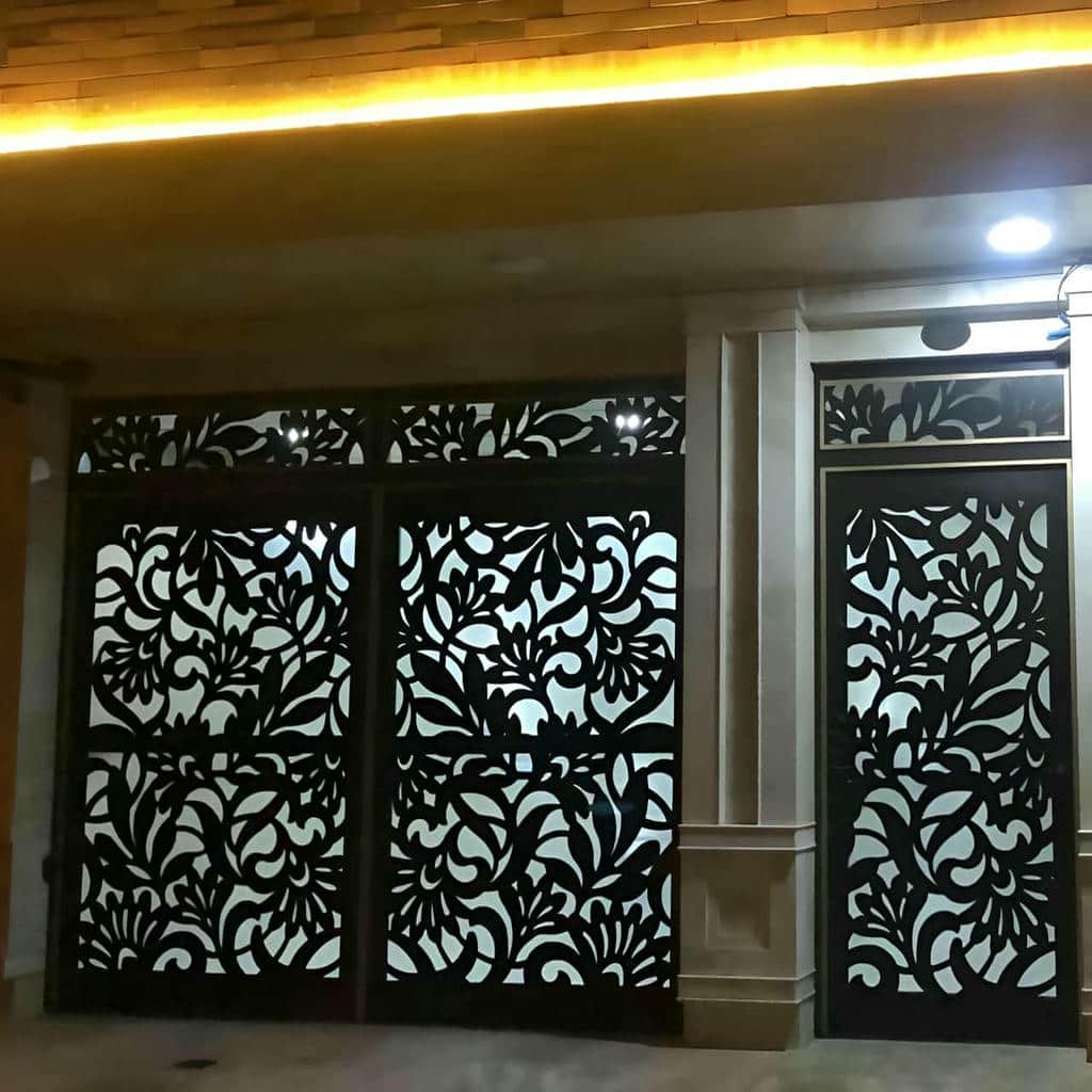 فروش درب حیاط فرفورژه فلزی لولایی در بندرعباس