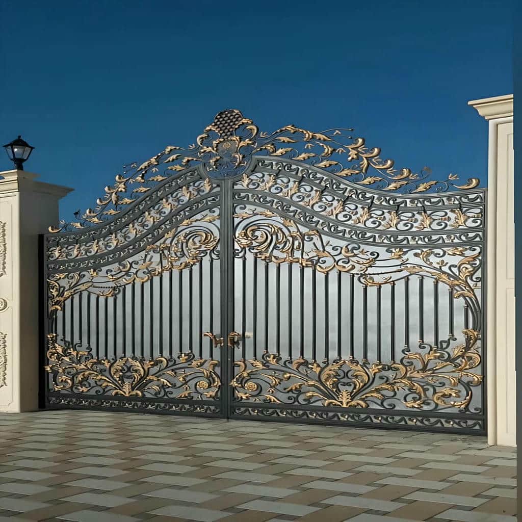 قیمت درب حیاط فرفورژه فلزی پارکینگ مسکونی در آبسرد