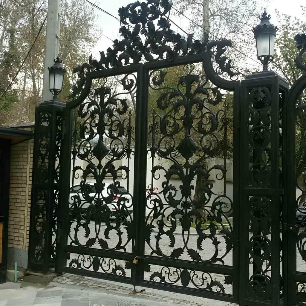 کارخانه درب حیاط فرفورژه فلزی قفل ایمن در پردیس