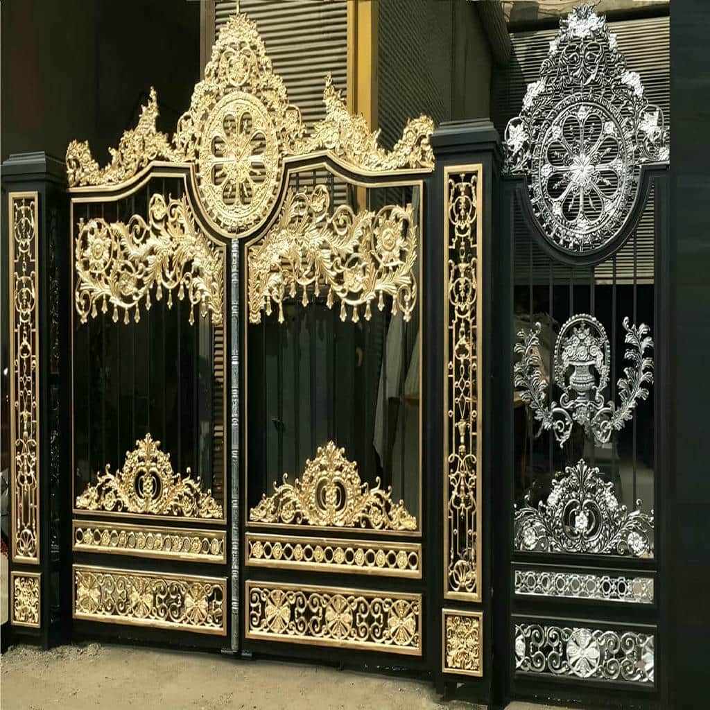 کارخانه درب حیاط فرفورژه فلزی قفل ایمن در فیروزکوه