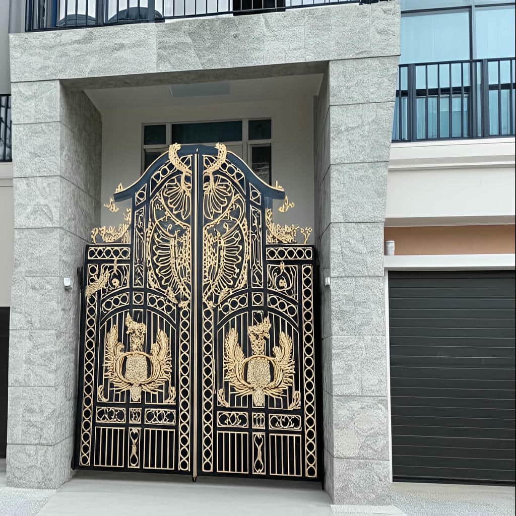 قیمت درب حیاط فرفورژه فلزی سبک مدرن در رفسنجان