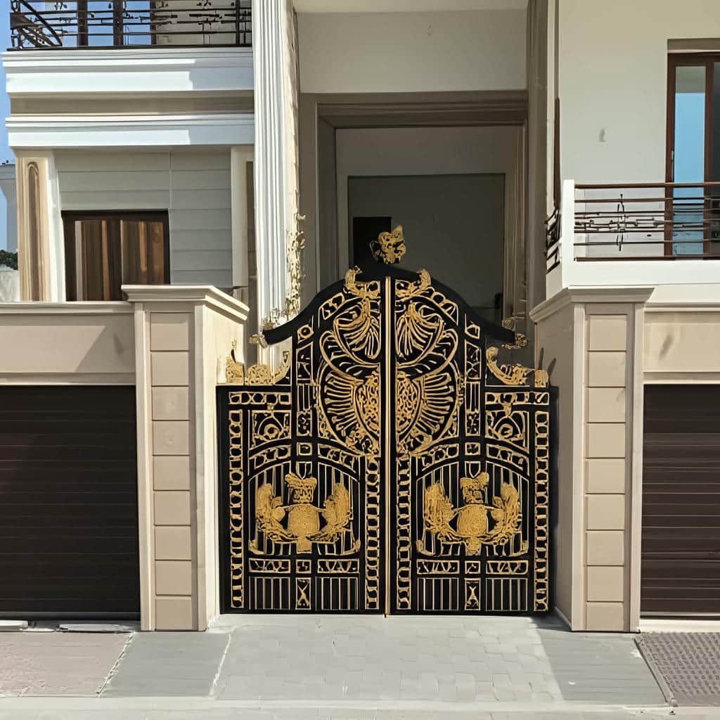 فروش درب حیاط فرفورژه فلزی پروفیل مستحکم در تهران