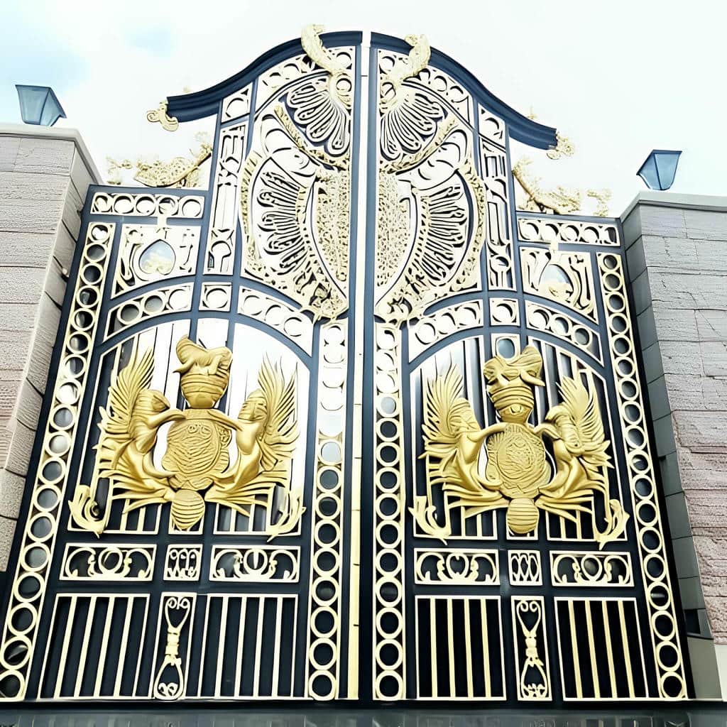 درب حیاط فرفورژه فلزی در گرگان
