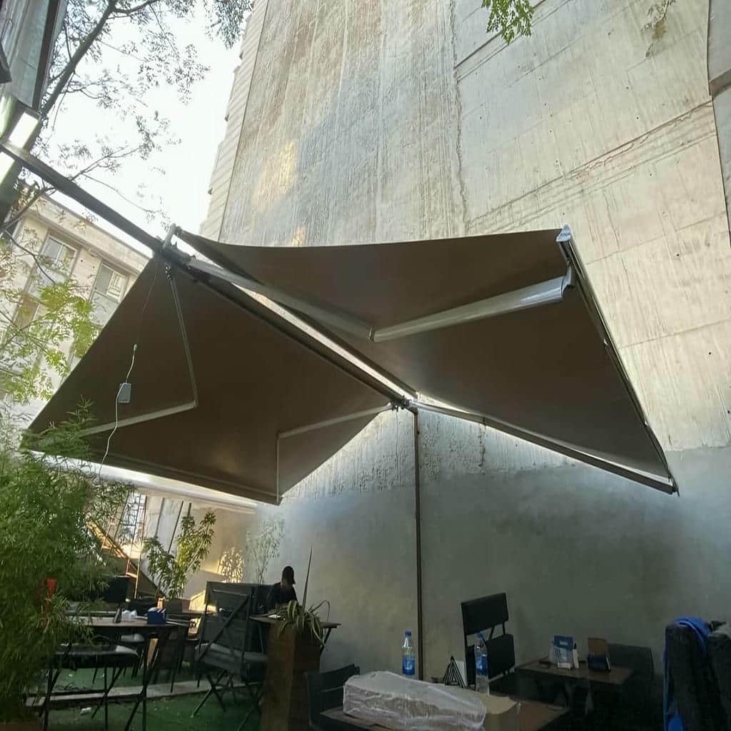 خرید سایبان برقی یراق استاندارد در مشهد