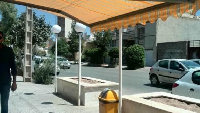 سایبان برقی در لواسان