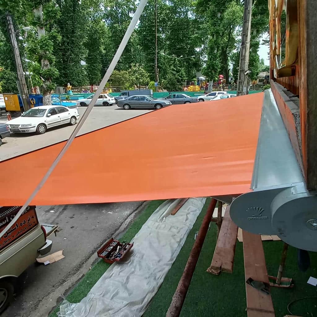 نصب سایبان برقی پارچه مقاوم در یاسوج