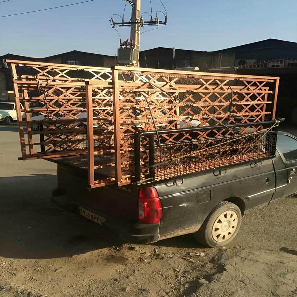 نصب درب آکاردئونی تراز ریل در ساوه