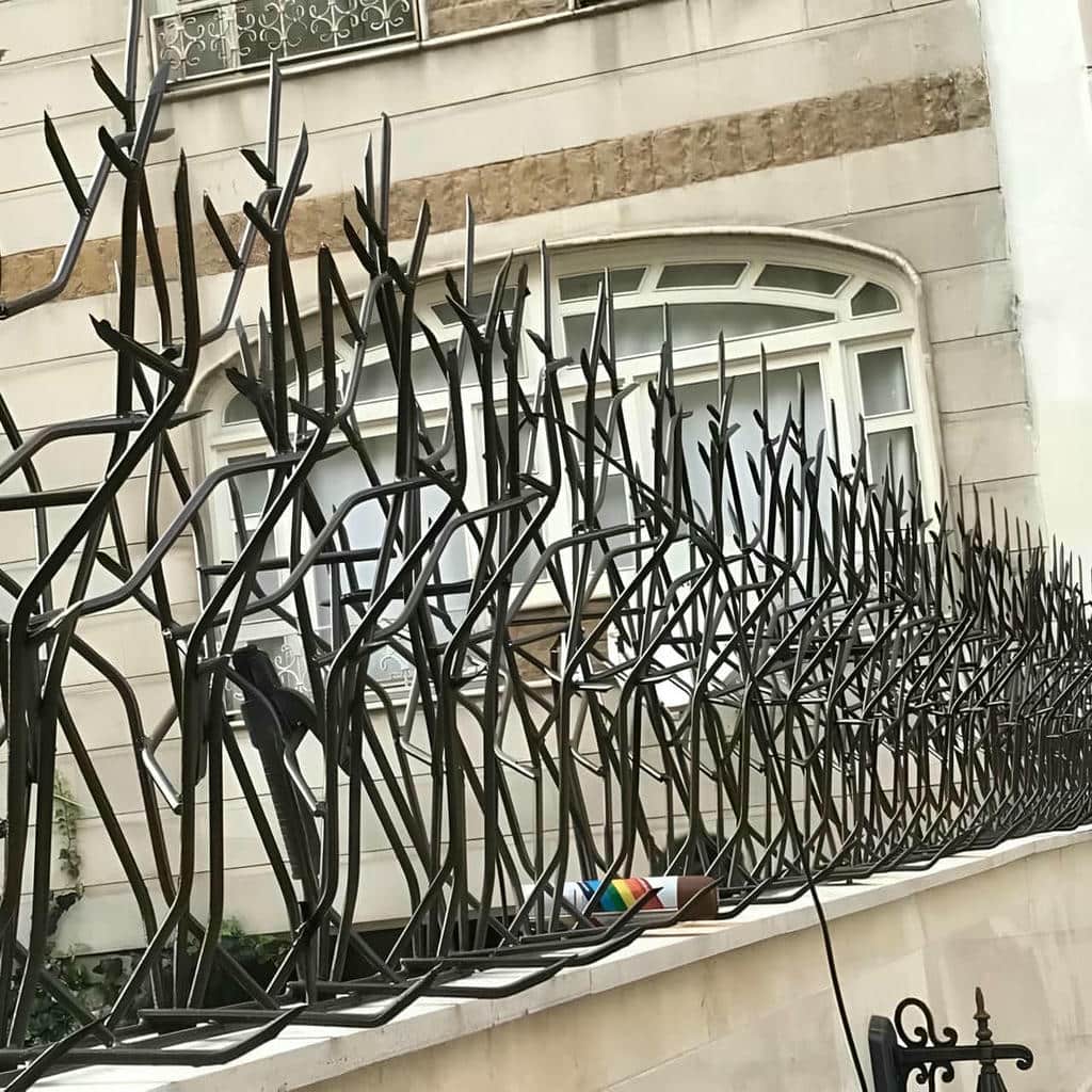 نصب حفاظ شاخ گوزنی ضدزنگ صنعتی در بندر لنگه
