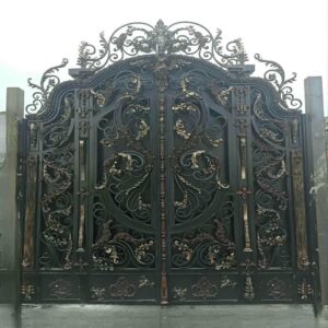 درب حیاط فرفورژه فلزی در اهواز