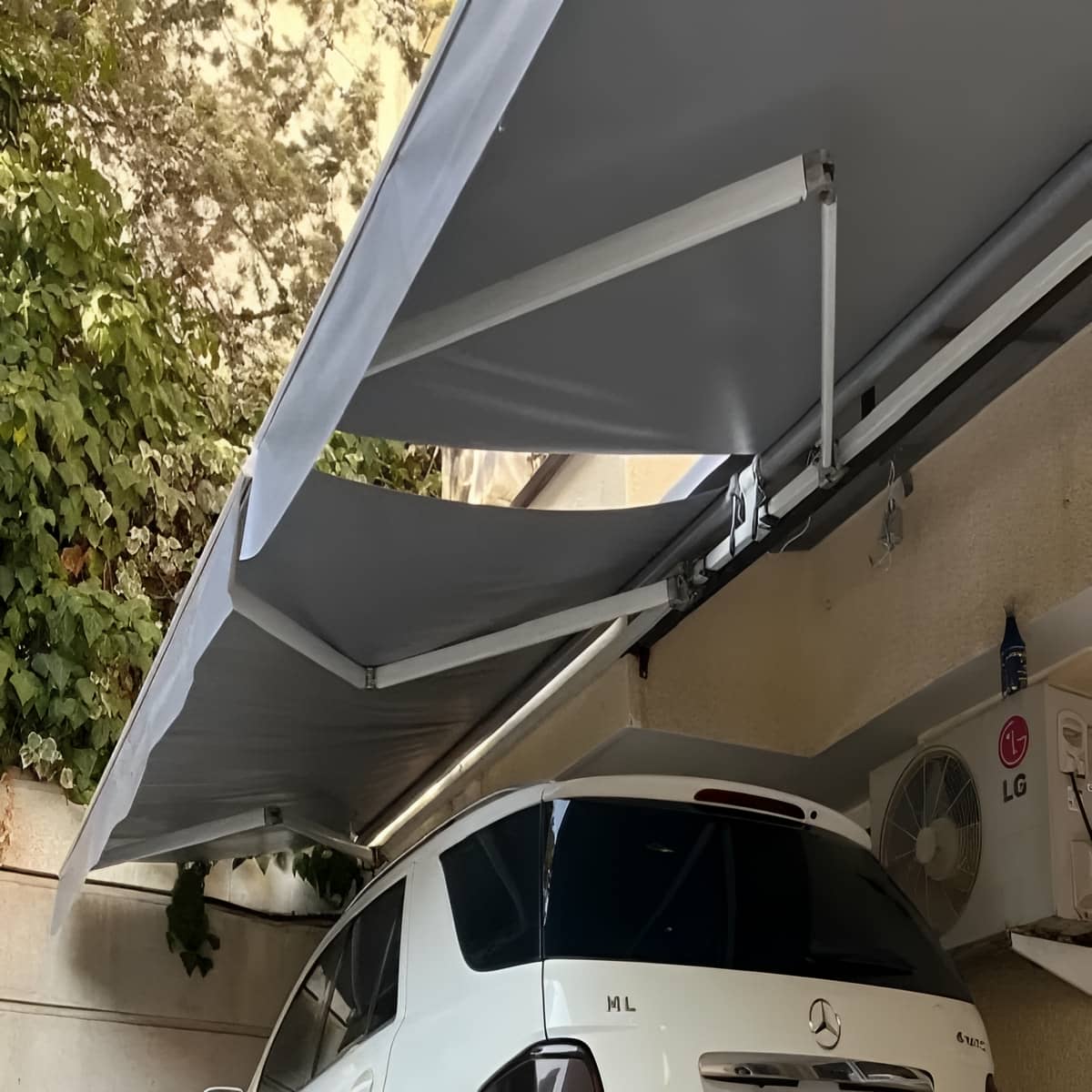 سایبان برقی با موتور ساید کناری پرتوان