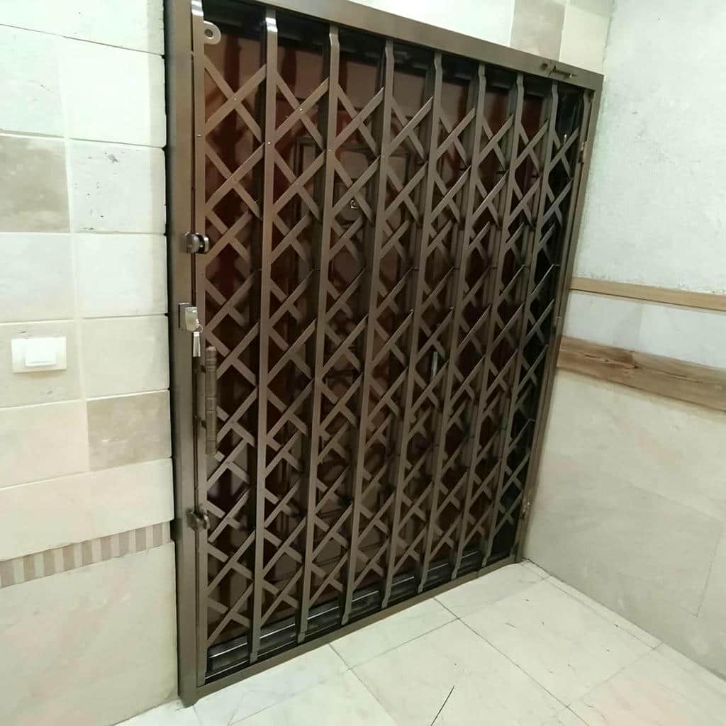 حفاظ آکاردئونی ورودی مجتمع با اندازه‌گیری دقیق دهانه