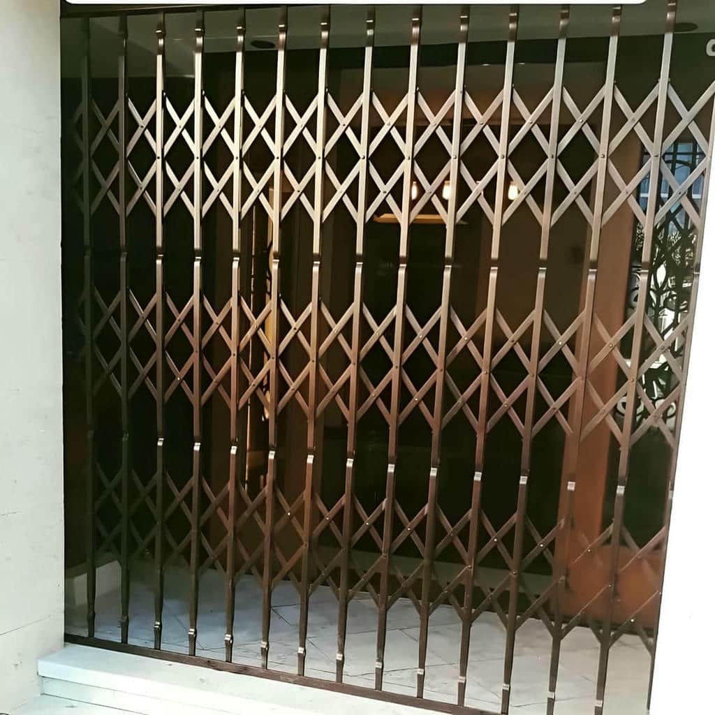ساخت حفاظ آکاردئونی دو جداره ورودی با پروفیل مقاوم