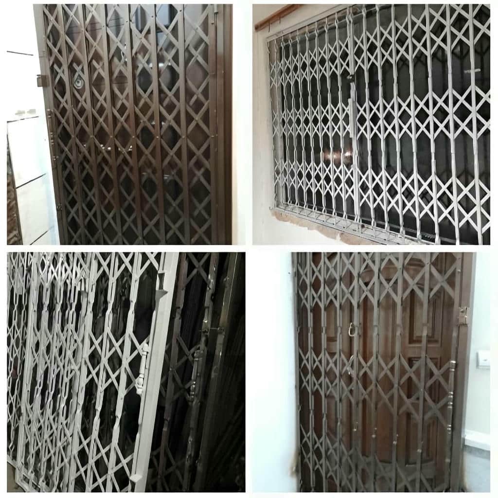 درب ریلی آکاردئونی کم جا با چرخ روان و ریل دقیق