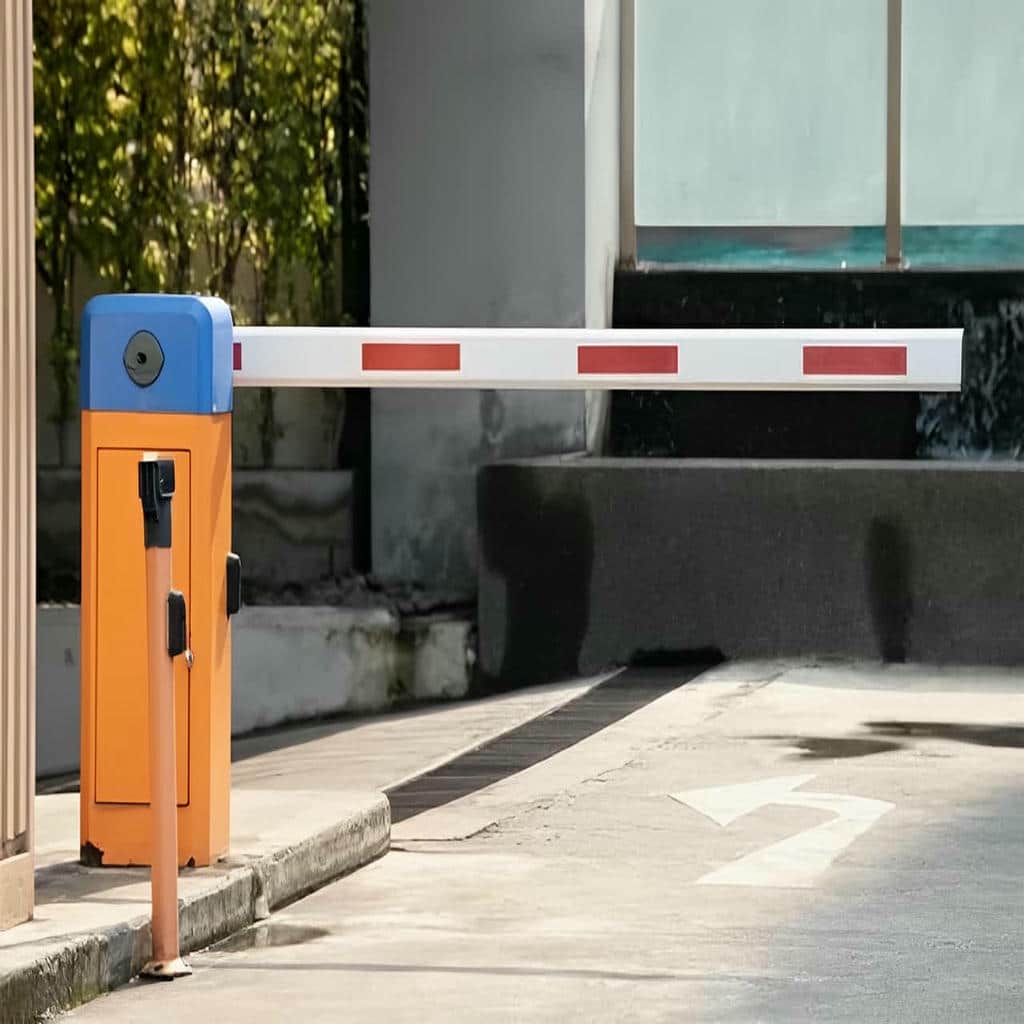 خدمات راهبند بازویی LED دار پارکینگ همراه با تست LED و فتوسل