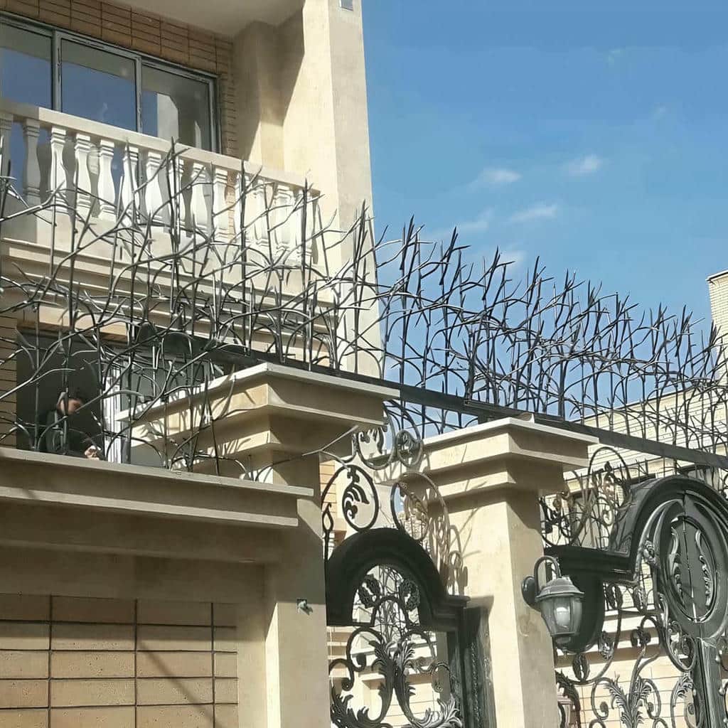 حفاظ شاخ گوزنی میلگرد خمکاری با پوشش ضدزنگ مقاوم