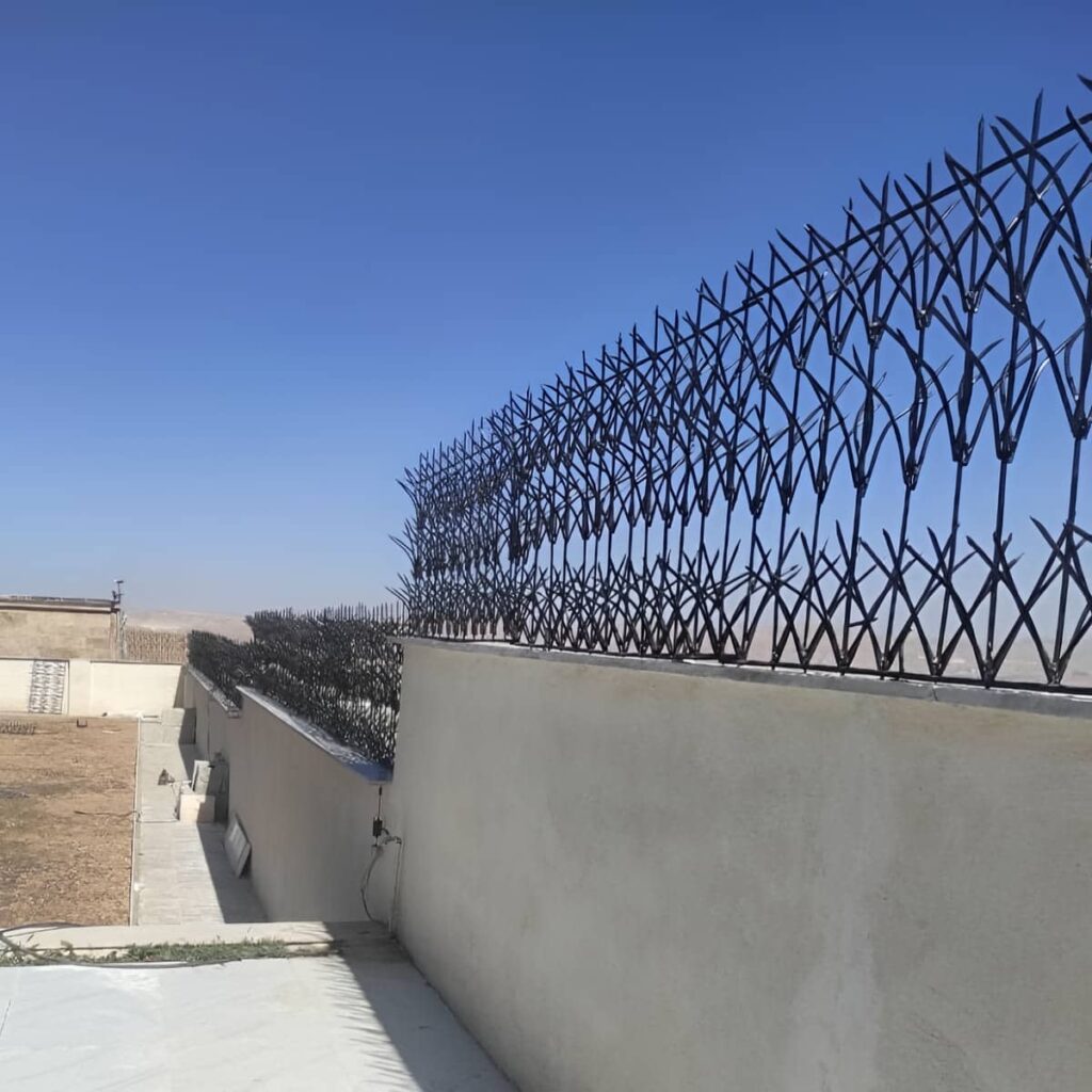 سفارش حفاظ دیوار ضد سرقت میلگردی با رنگ اختصاصی