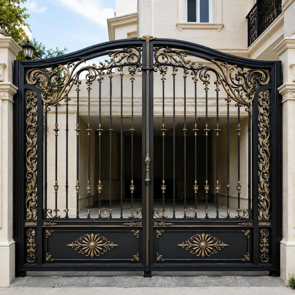 نصب درب پارکینگ ریلی ریل زمینی با زیرسازی دقیق کف