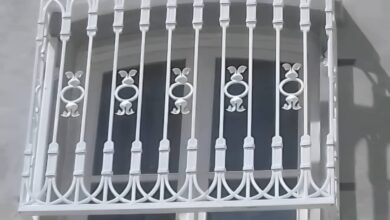 12 طرح نرده پنجره فلزی شاسی دار