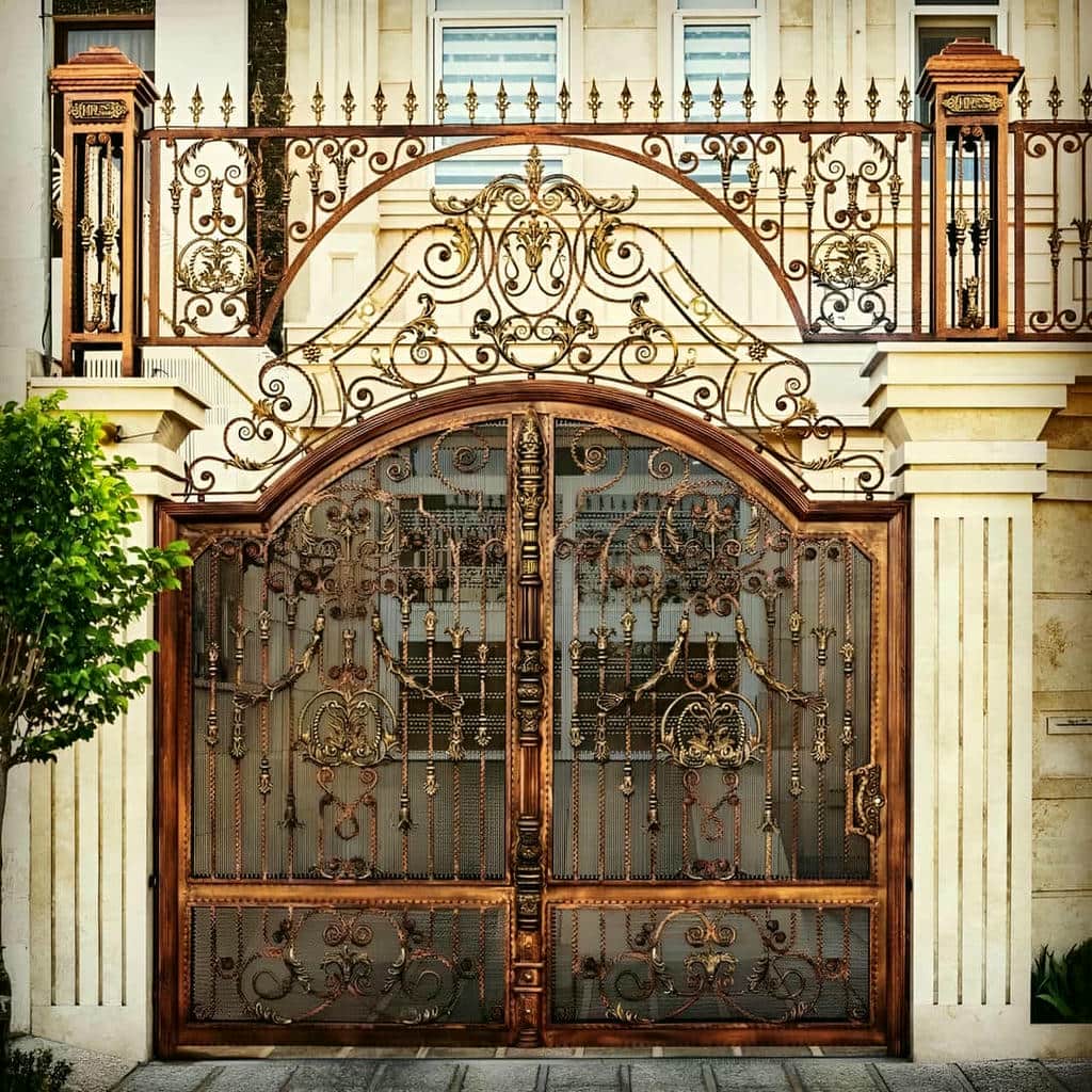 10 طرح درب حیاط ورودی محوطه