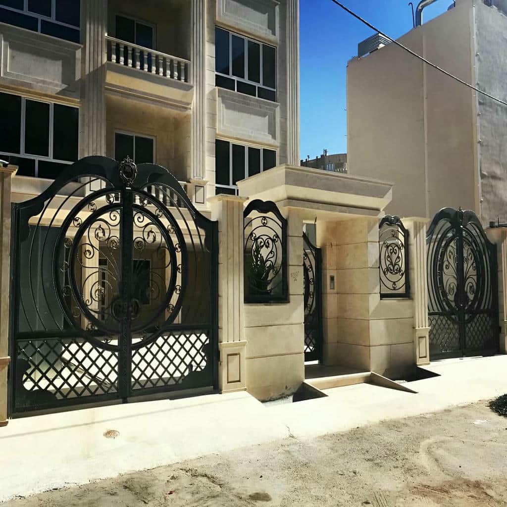 تولید درب آهنی برش لیزری ورودی با ورق مقاوم