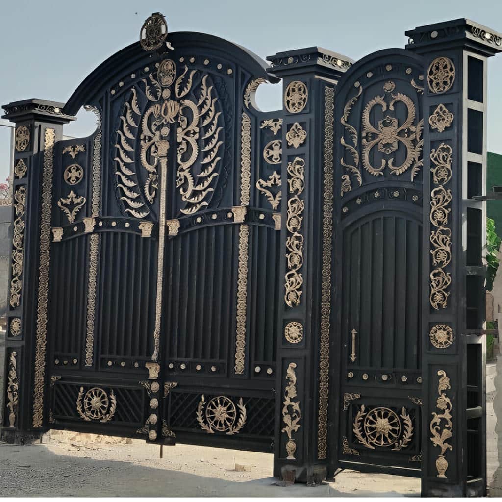 فروش درب پارکینگ CNC پنل فلزی با مدل قاب دار