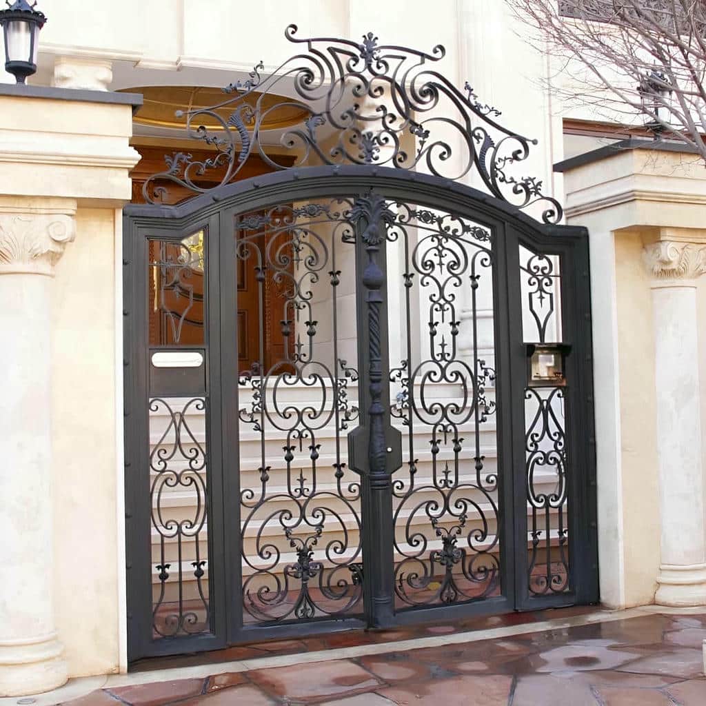 درب پارکینگ ریلی ریل زمینی با اندازه گیری دقیق مسیر ریل