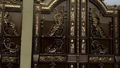 8 نمونه درب باغی ویلایی فرفورژه