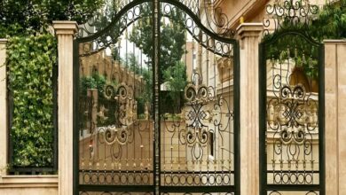 9 مدل درب فلزی لاکچری نمای ویلا