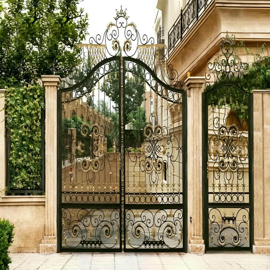 9 مدل درب فلزی لاکچری نمای ویلا