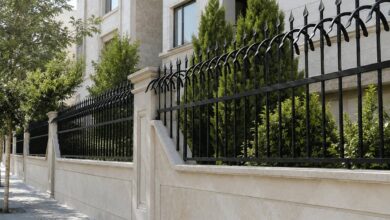 10 مدل حفاظ دیوار مدرن خطی