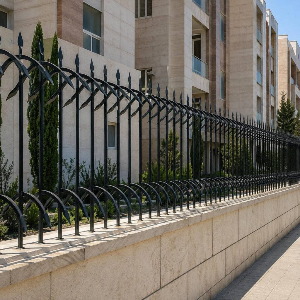 سفارش حفاظ روی دیوار حیاط مسکونی با رنگ اختصاصی