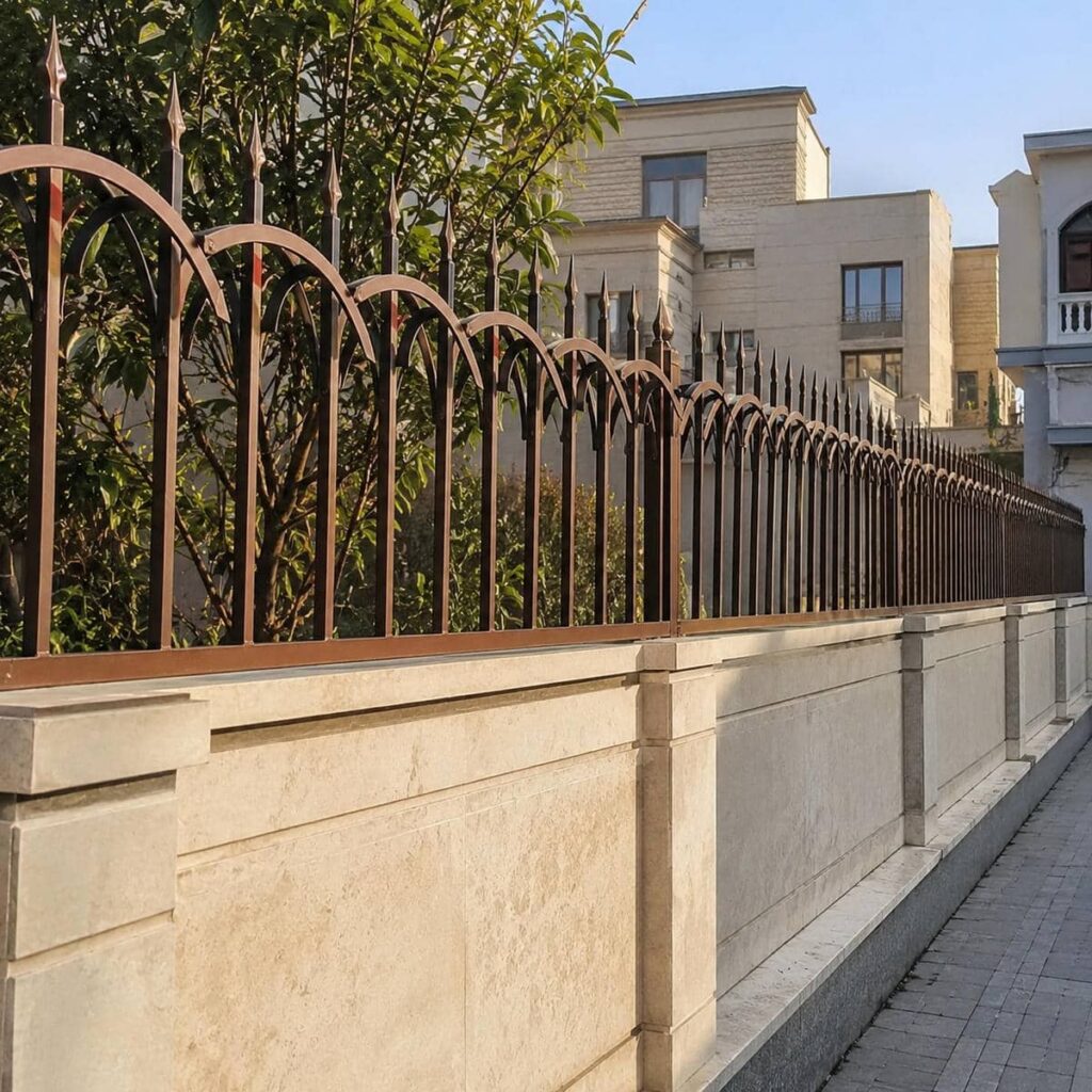 نصب حفاظ دیوار رنگ کوره ای با پایه‌گذاری دقیق