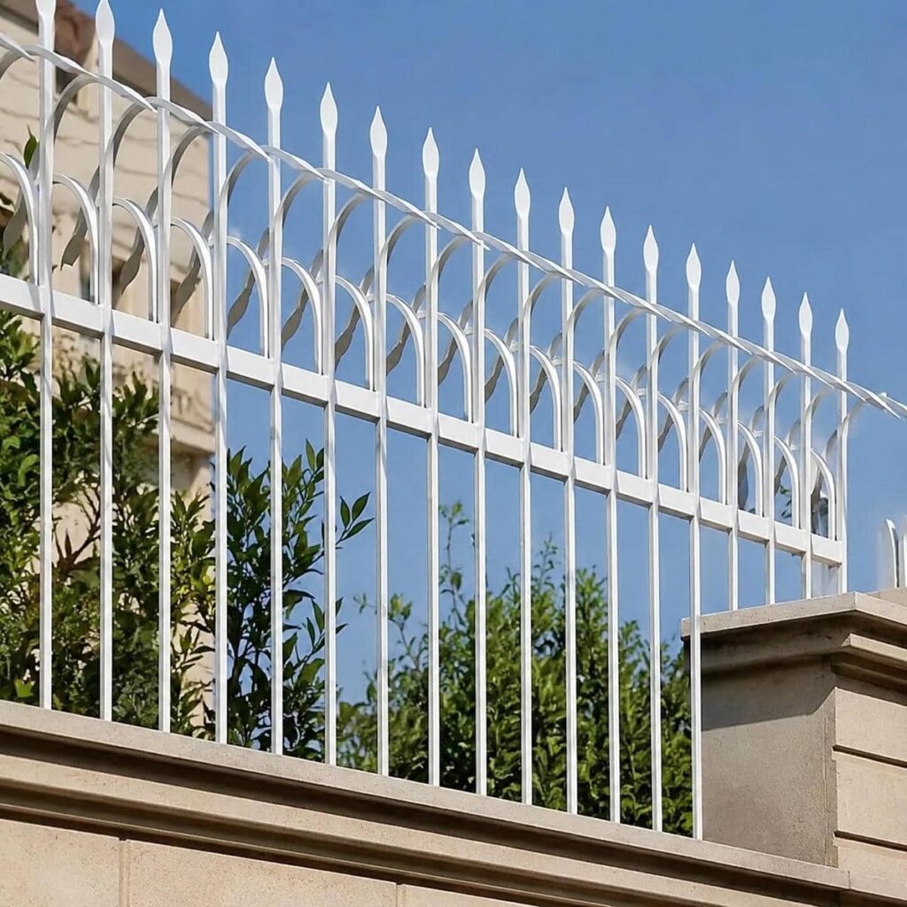 نصب حفاظ روی دیوار حیاط مسکونی با پایه‌گذاری دقیق