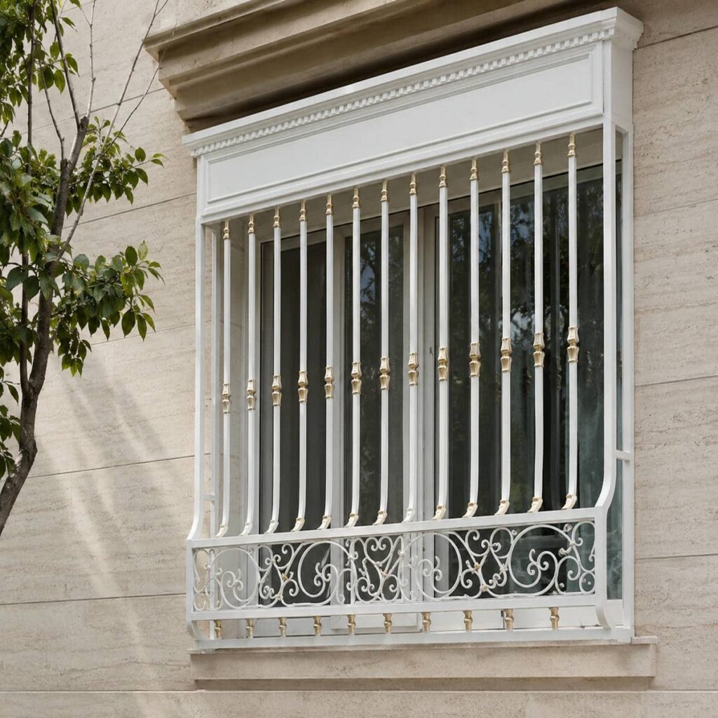قیمت حفاظ پنجره قوسی کتیبه دار بر اساس ابعاد و مدل