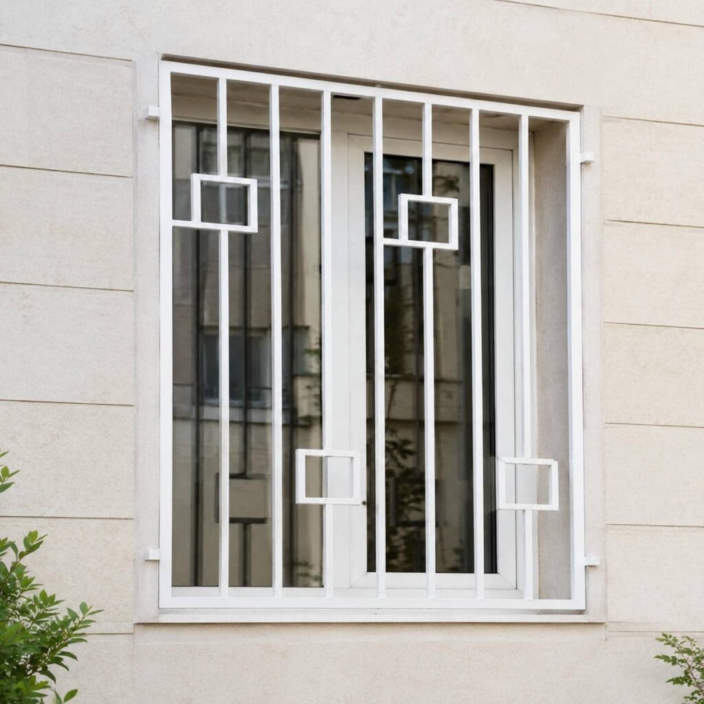 نصب حفاظ پنجره دوجداره ضد سرقت بدون آسیب به یراق