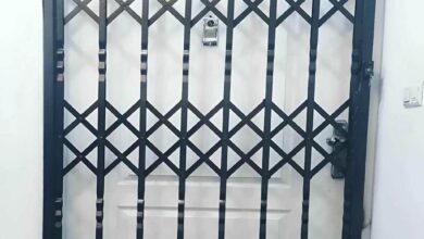 حفاظ متحرک فلزی برای ورودی ساختمان