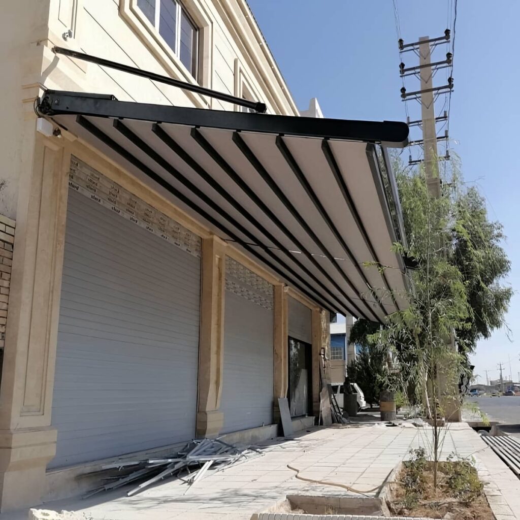 سایبان ضد آب سفارشی مدل بازویی