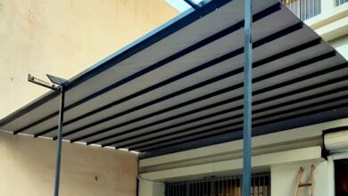 سایبان دوطرفه سفارشی با طراحی مدرن