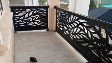 نرده بالکن فلزی با جوشکاری تمیز